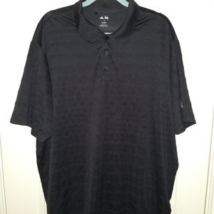 Adidas Golf Black Short Sleeve Polo Shirt Men's sz XL.